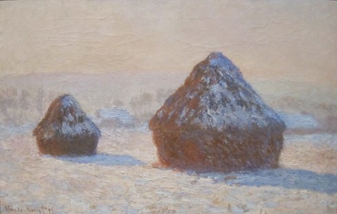 Wheatstacks,_Snow_Effect,_Morning,_oil_on_canvas_painting_by_Claude_Monet,_1891,_Getty_Center